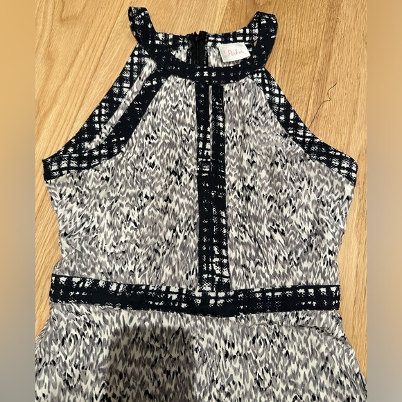 Parker dress, worn once, grey black and white - Picture 3 of 7